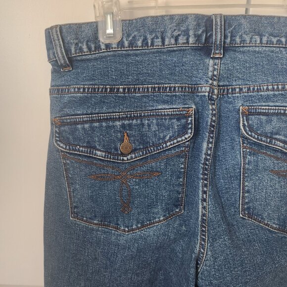 LRL Ralph Lauren Jeans Women's Blue Stretch Denim Boot-cut Size 12 - Picture 9 of 13